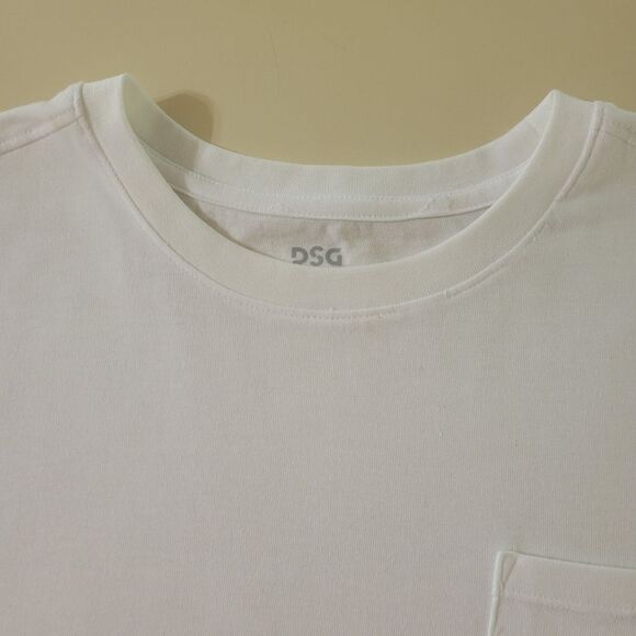 DSG Men's White Crewneck Short Sleeve Tee - Picture 9 of 14